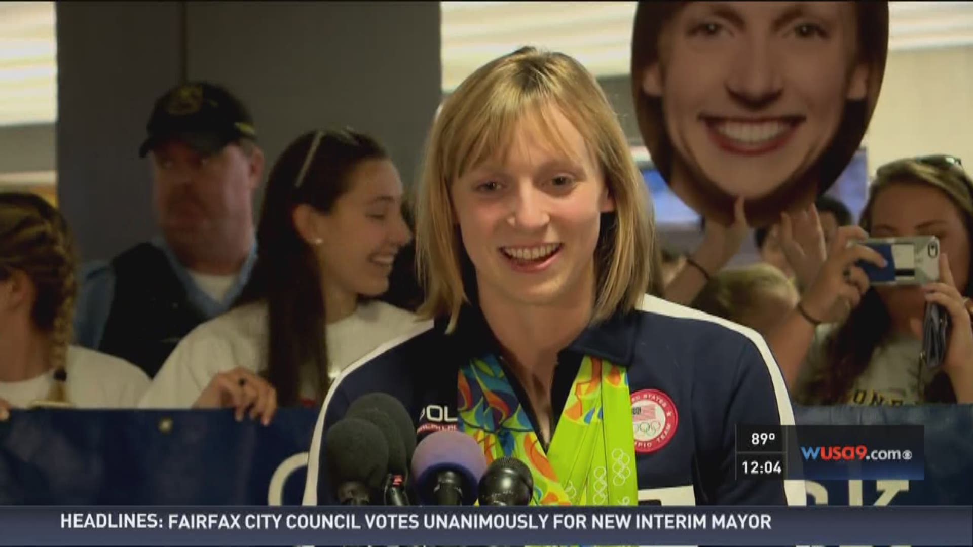 Katie Ledecky Returns Home | Wusa9.com