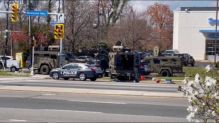 Richmond Highway reopens after 30+ hour standoff ends with armed woman barricaded inside car