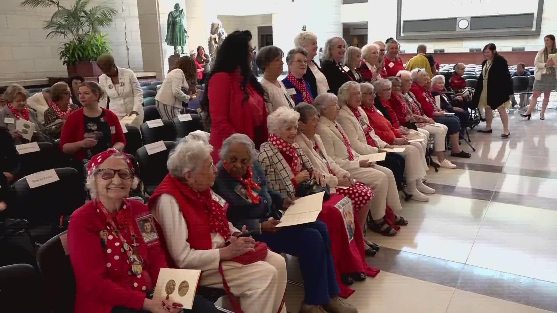 Dozens of women received the congressional gold medal on Capitol Hill. The highest civilian honor in the nation.