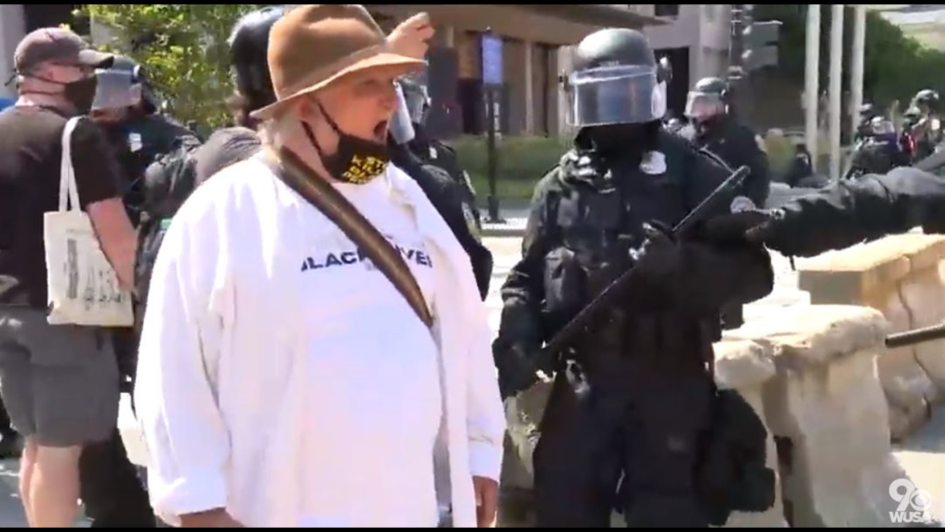 Photos: DC protesters try to create autonomous zone at BLM Plaza ...
