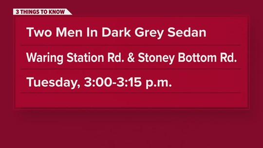 A 13-year-old girl says she was able to escape two men who forced her into a dark gray sedan in Germantown, Maryland. She was taken to the hospital.