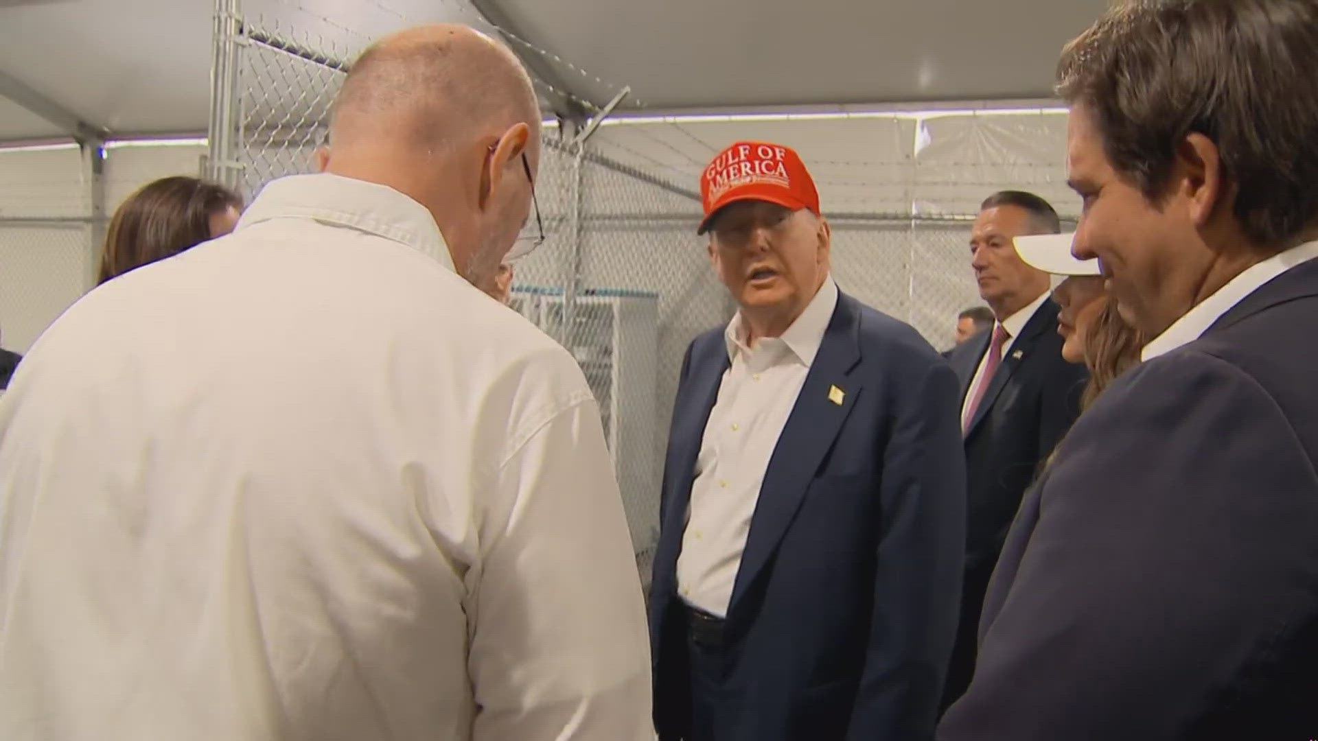 Trump tours Florida's new immigration detention center in the ...