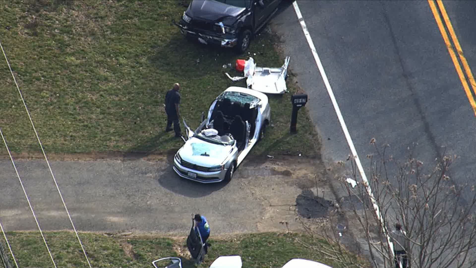 Serious 2car crash reported in Bowie, Maryland