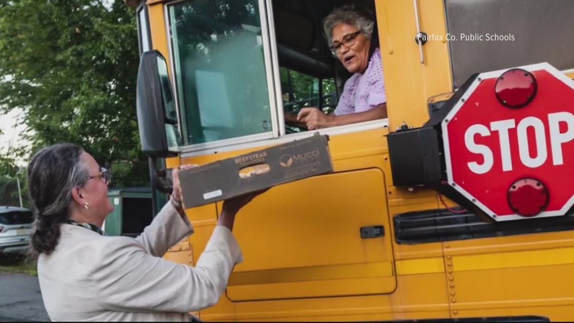 Fairfax County Public Schools Bus Drivers Treat Delivery | Wusa9.com