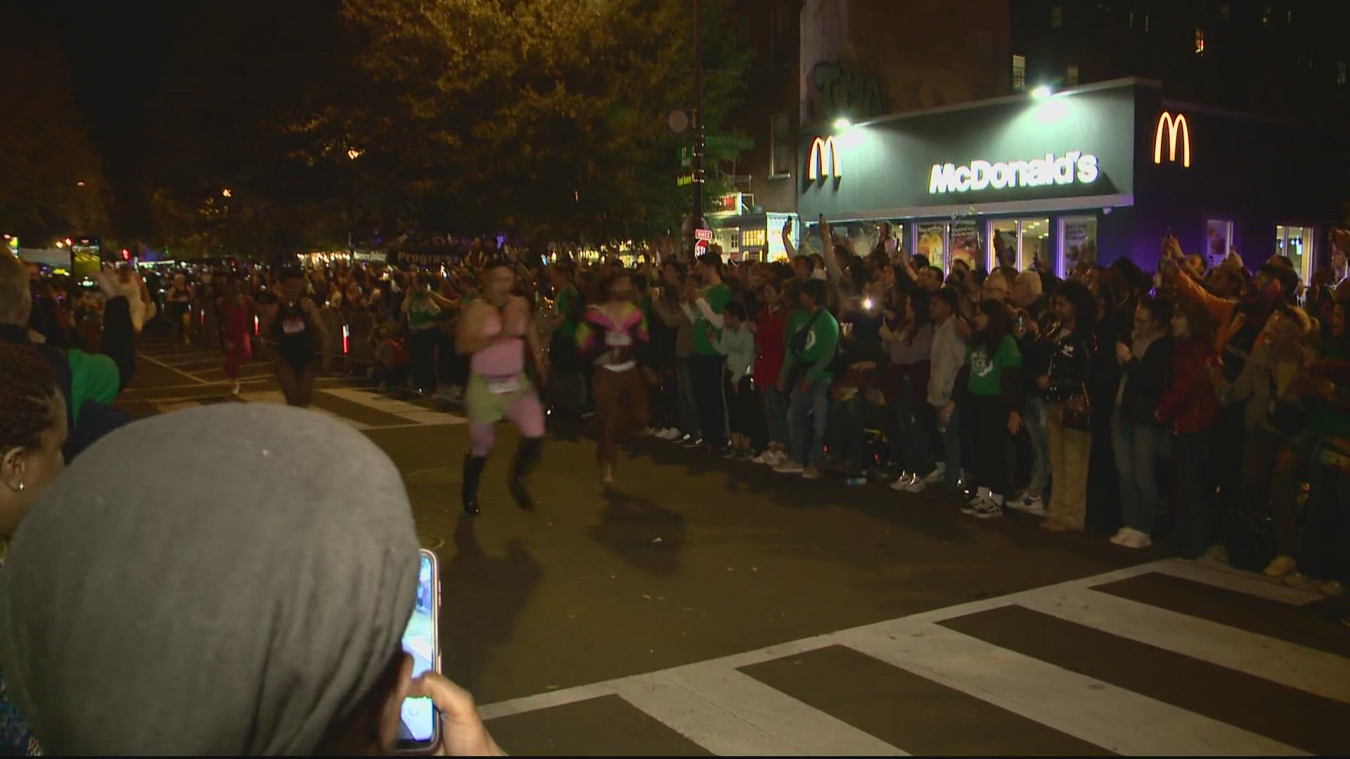 Fun, fashion and free spirits were on display near DC's Dupont Circle Tuesday