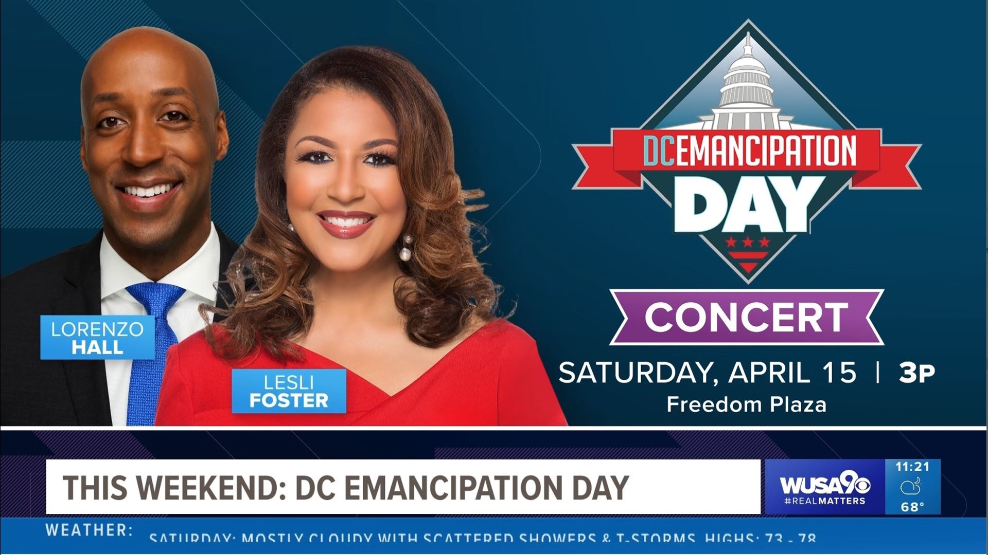 At 3 p.m. on Saturday, the concert will kick off at Freedom Plaza on Pennsylvania Avenue NW.