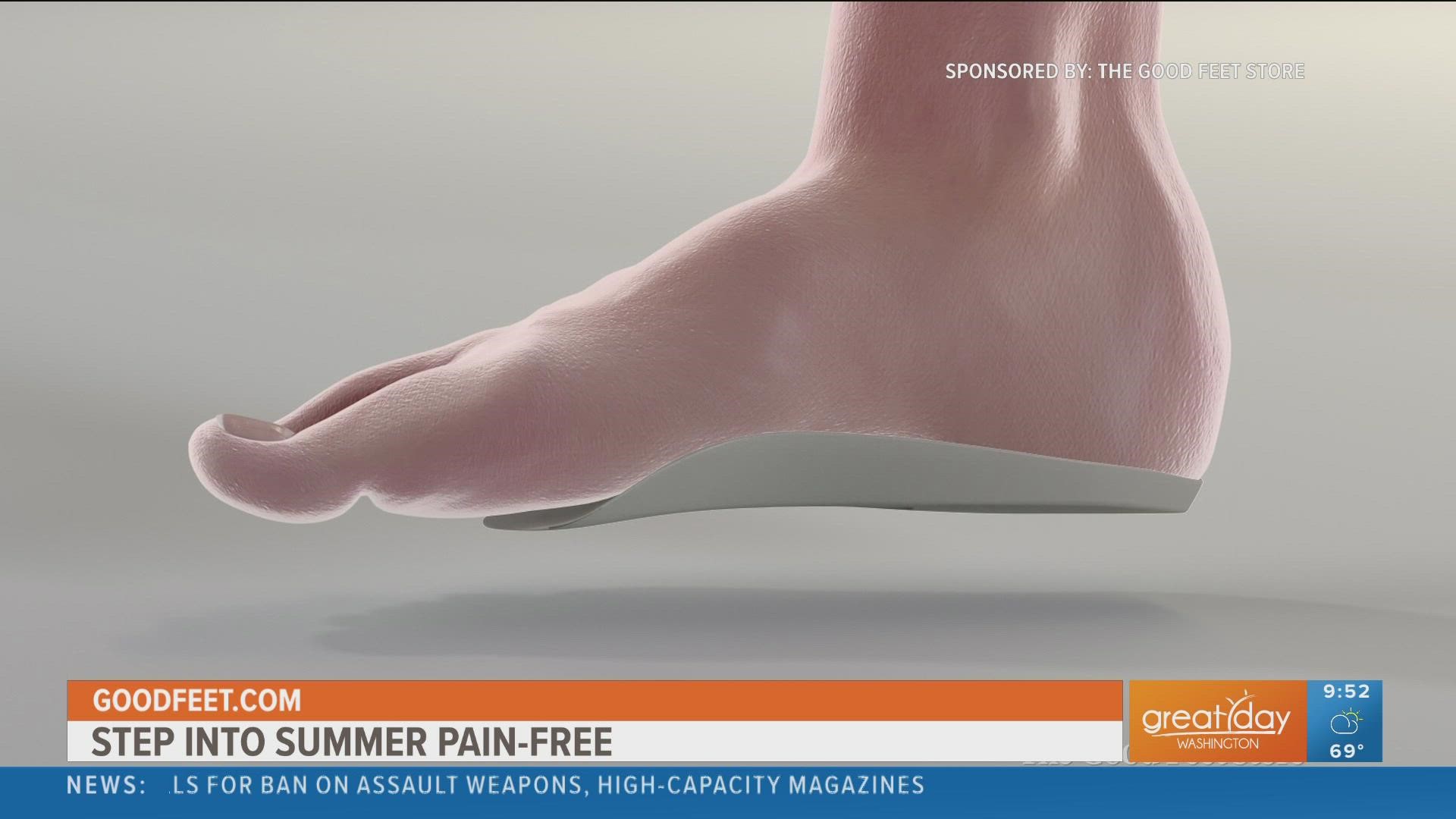 Treat your foot pain in time for summer vacation with The Good Feet Store