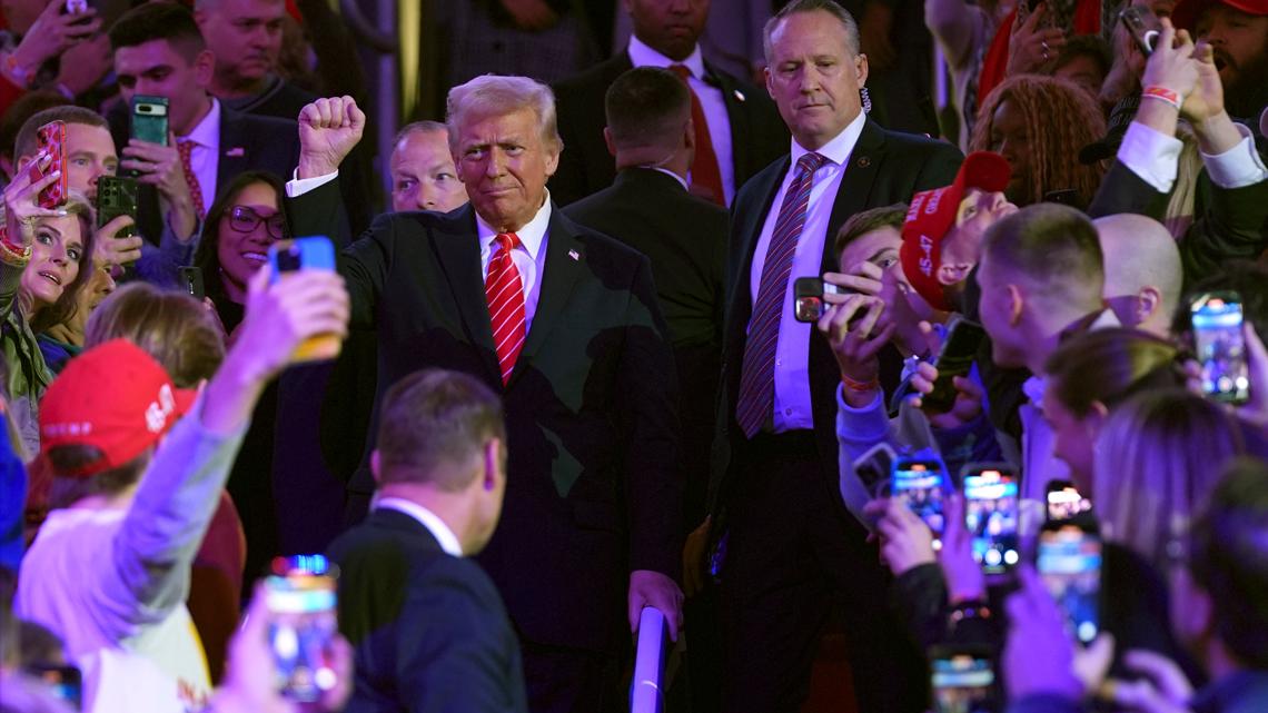 Trump previews big plans at 'Victory Rally' in Capital One Arena