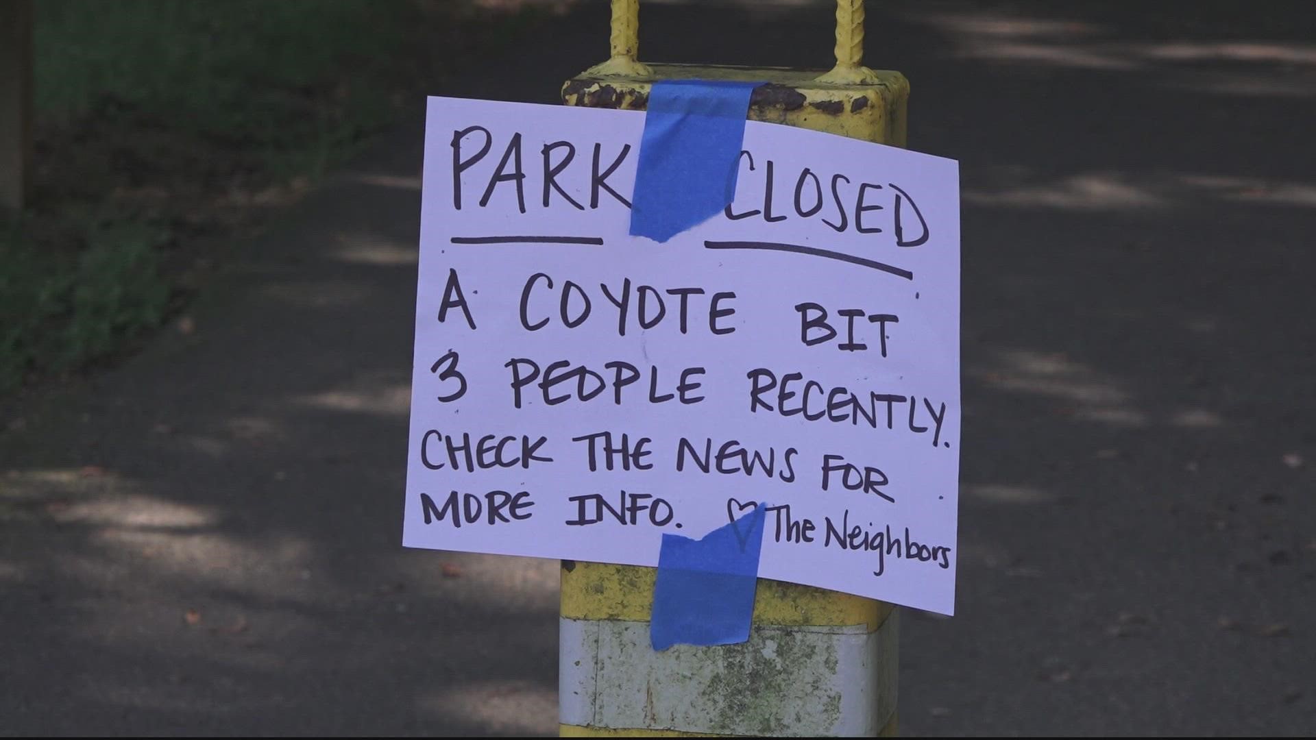 Despite the closure, people were still using the trails and the park.