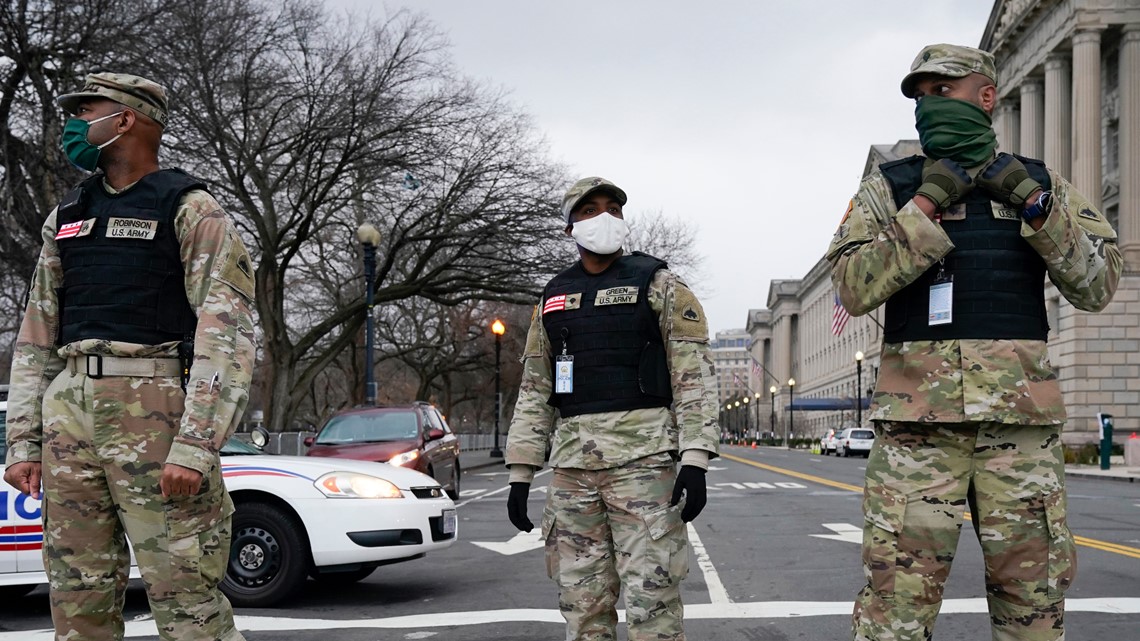 National Guard troops deployed Washington DC US Capital ...