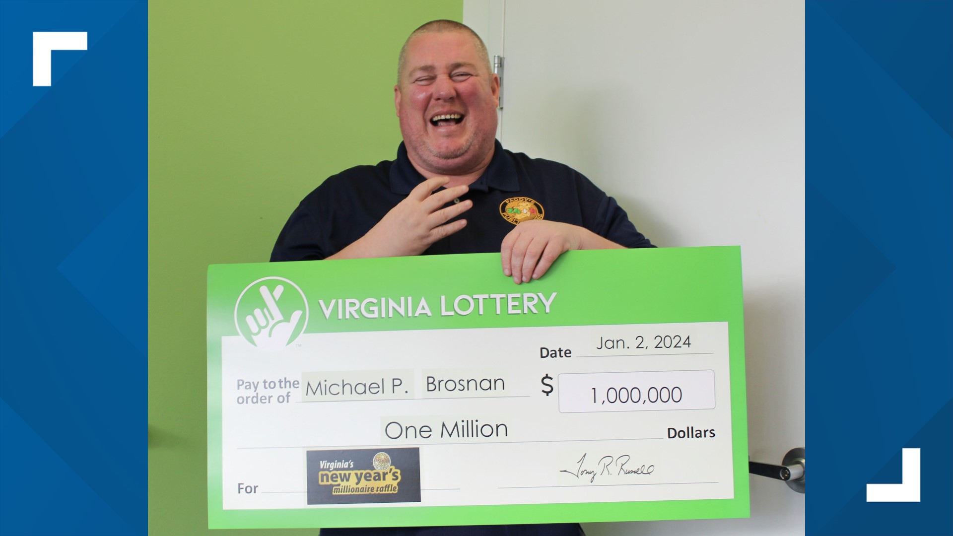 DMV man wins 1 million in VA's New Year's Millionaire Raffle