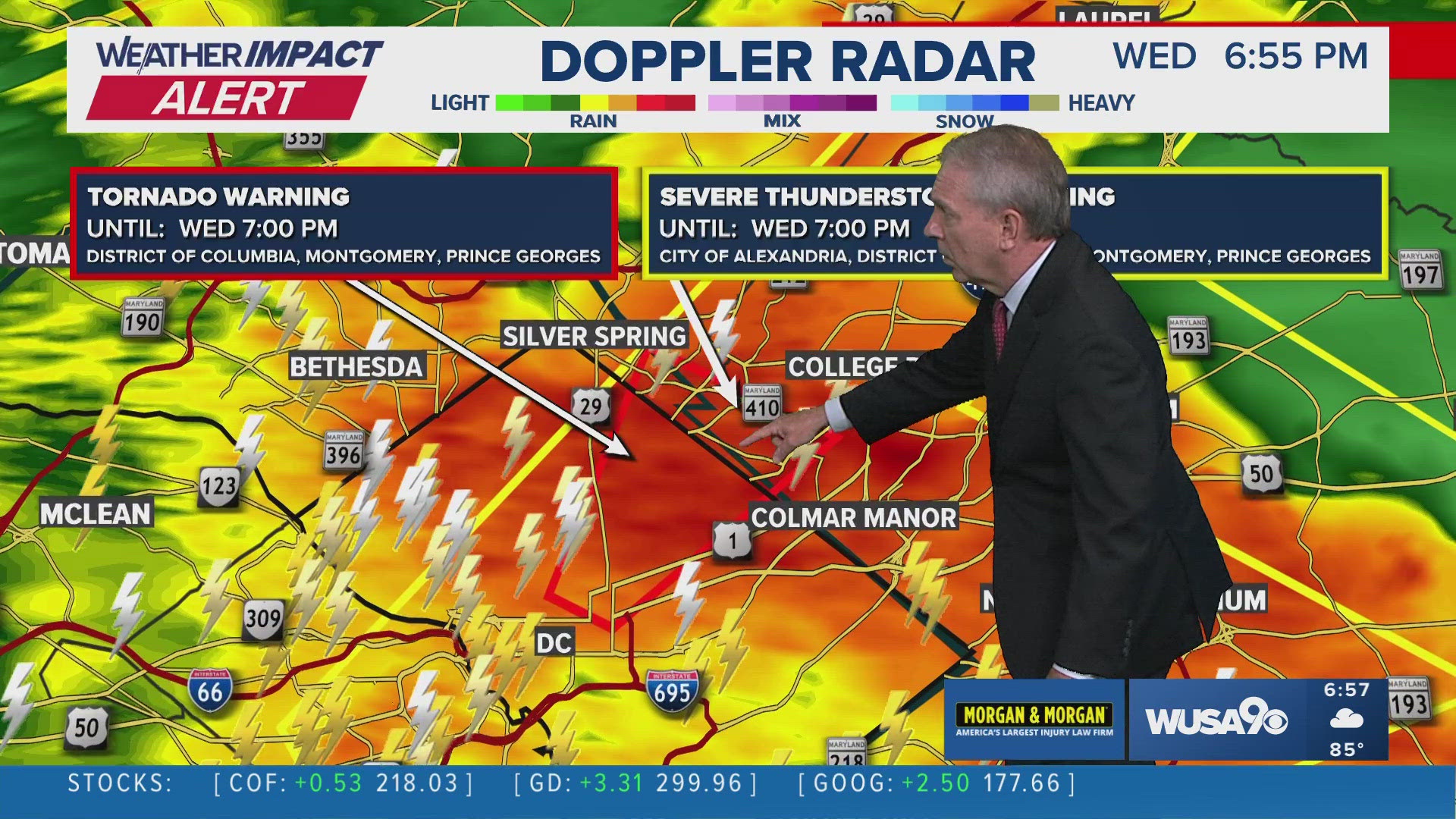 Tornado warning issued in DC, Montgomery, and Prince George's