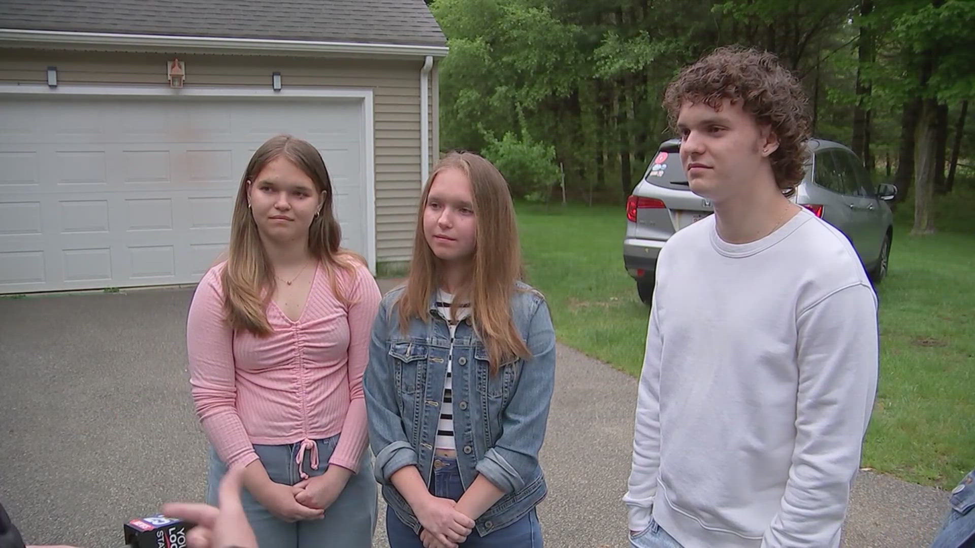 A set of triplets near Boston are preparing to graduate from high school, but first their mom wanted to take them back to where their lives started.