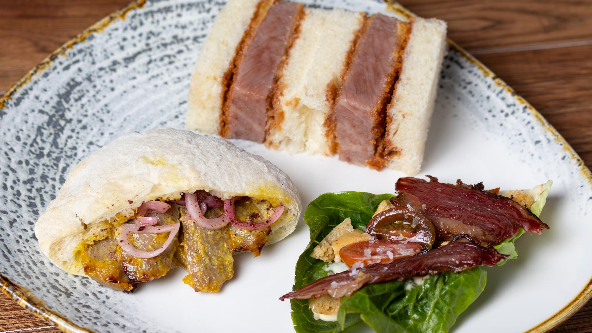 Sara Peregoff, General Manager of Little Blackbird kicks off National Wagyu Day with a trio of Wagyu sandwiches for $30.