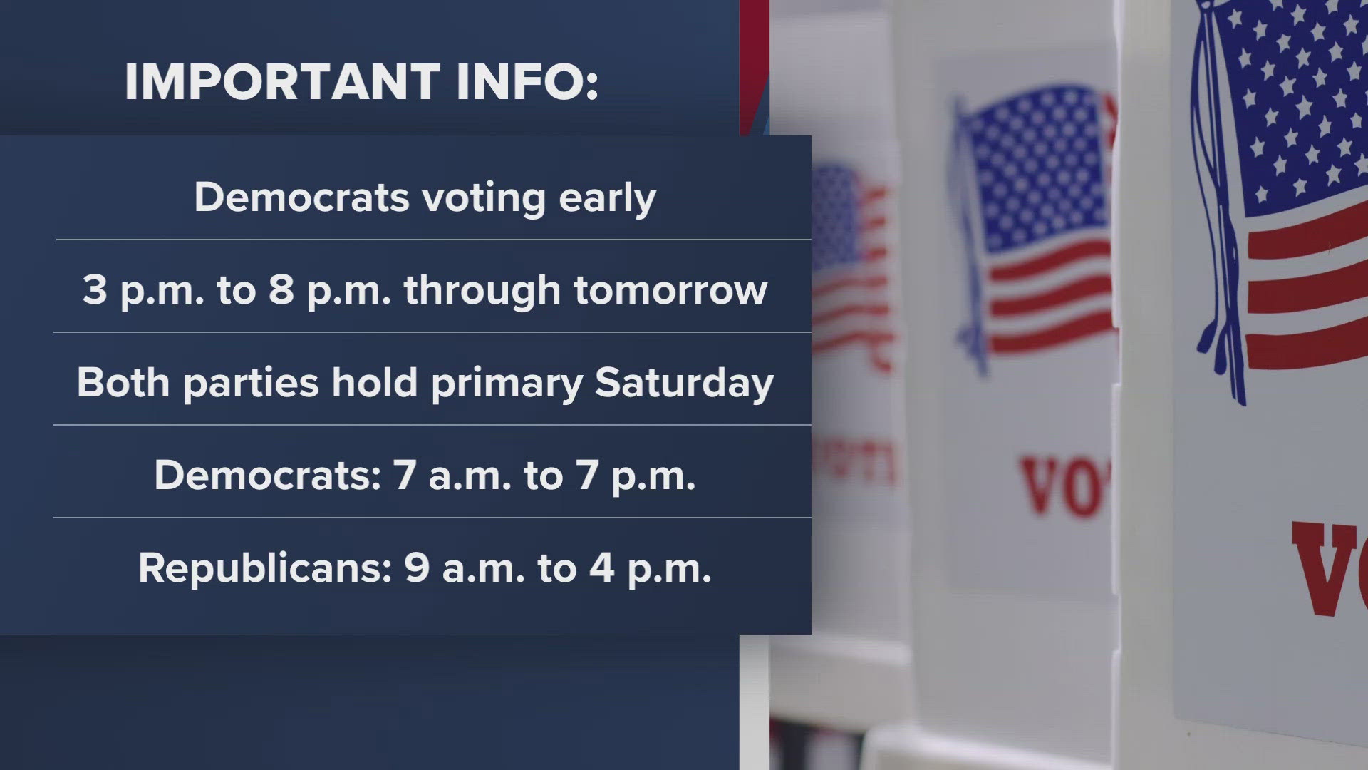 The special election will take place Sept. 9th.