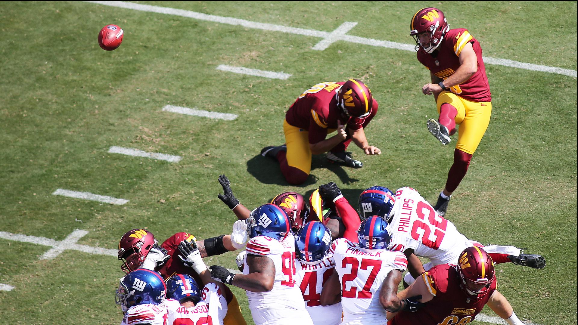 Austin Seibert kicked 7 of 7 field goals in the game against the New York Giants