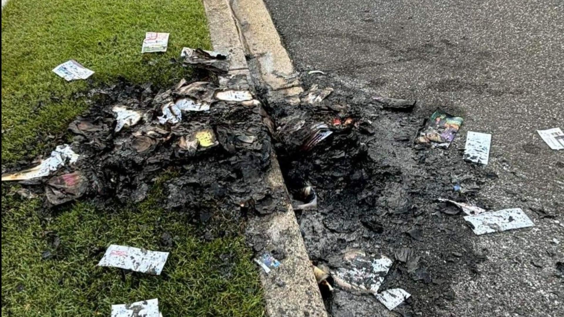 Neighbors at the Village at Dakota Crossing in Fort Lincoln say the theft started around May, but during the summer they found piles of burnt mail.