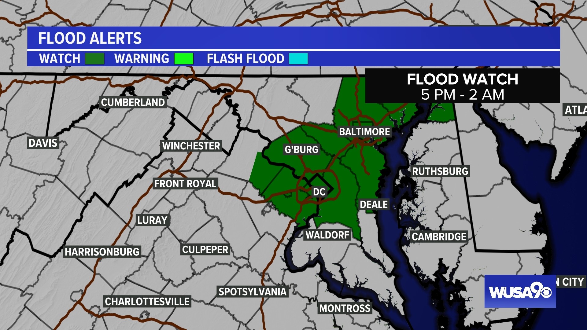 DMV weather: Here is when storms will impact the DMV Monday | wusa9.com