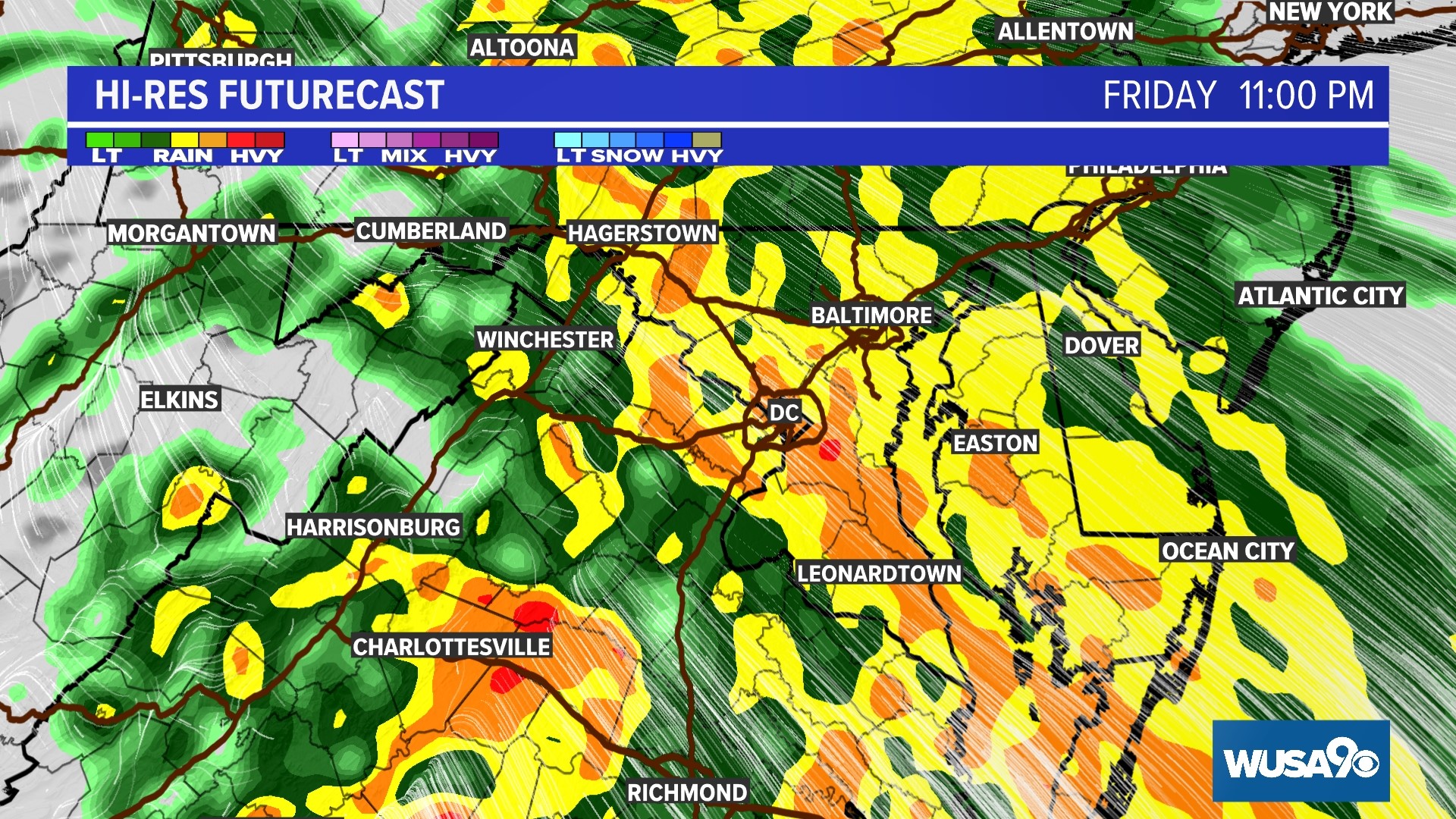 More heavy rain and strong wind will impact the DMV Friday | wusa9.com