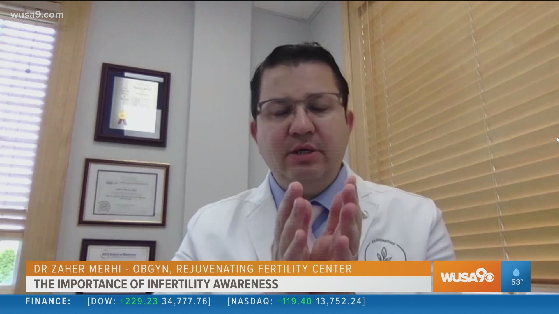 1 in 8 couples struggle with infertility, Dr. Zaher Merhi of the Rejuvenating Fertility Center explains why awareness is so important.