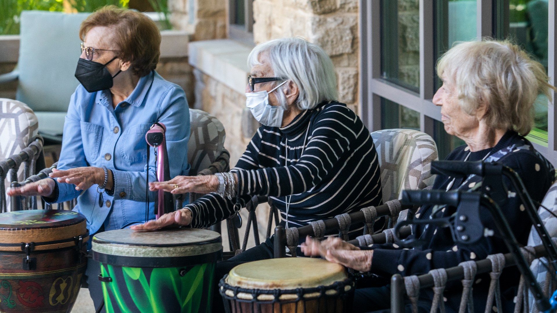 Katy Gaughan, drum circle facilitator and trainer shares with Kristen and Ellen how drumming can help your mental health.
