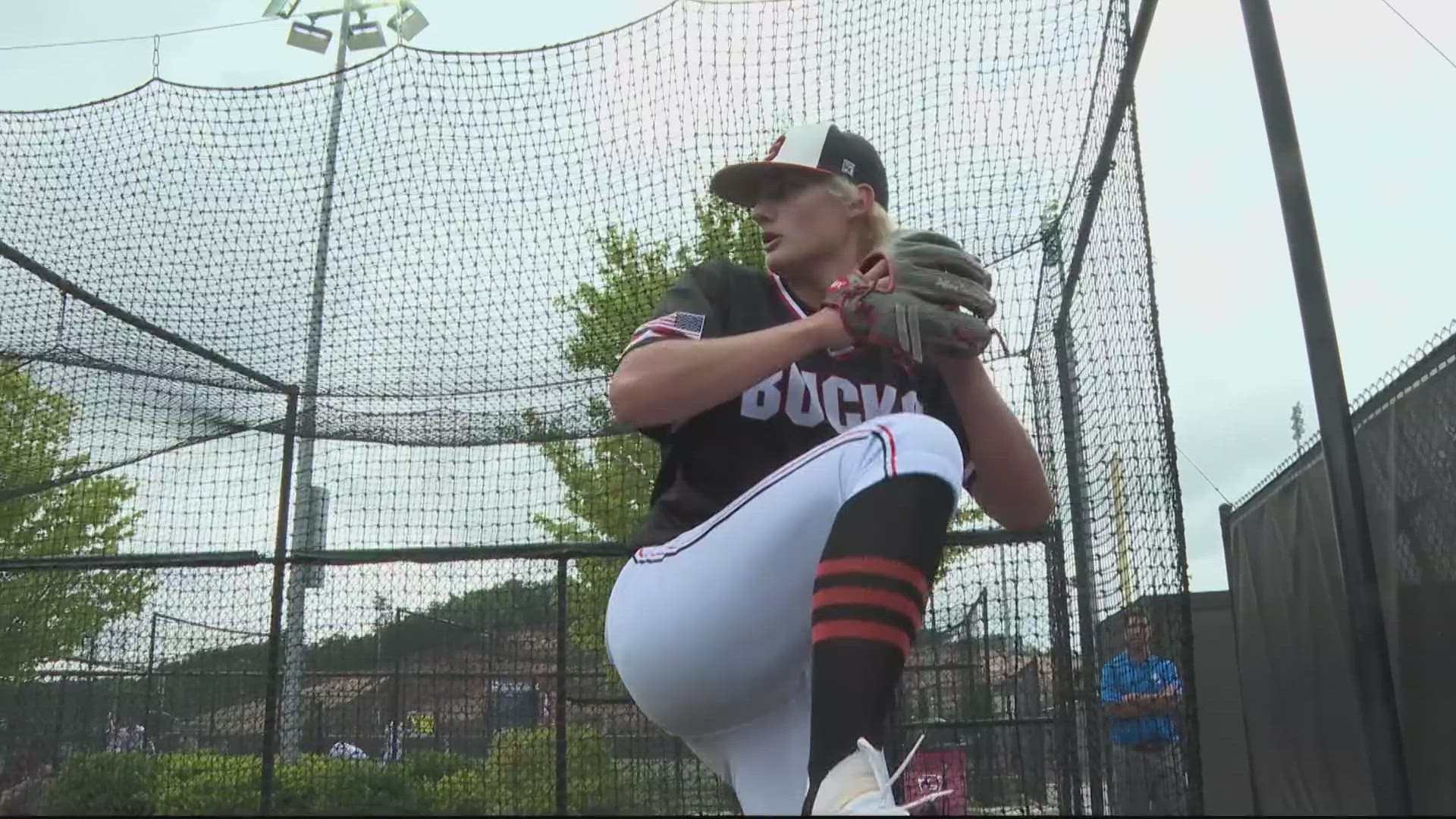 “Most of us were traveling about a nine-hour trip,” said Mike Lillard, whose 16-year-old son Weston can hit 90 mph on the radar gun.