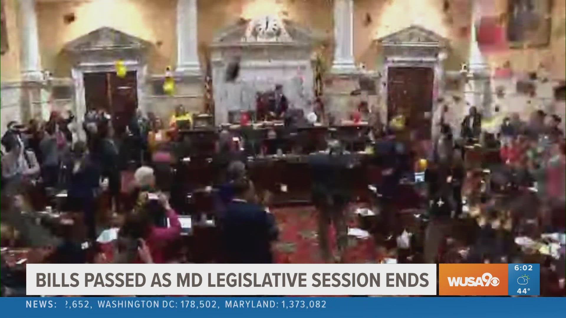 Bills passed as Maryland legislative session ends