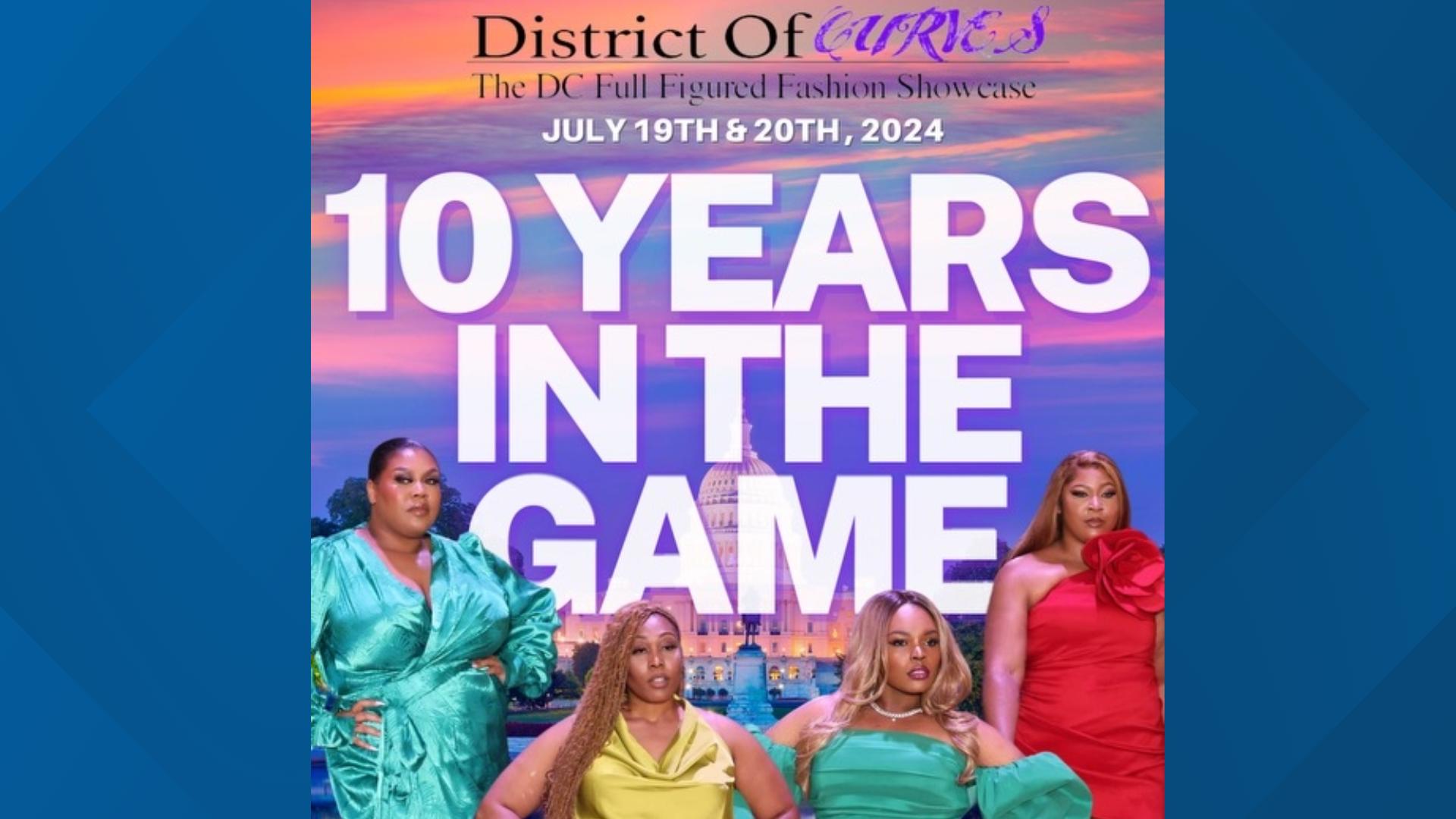 "District of Curves" the region's largest plus size fashion show is celebrating it's 10th anniversary! Associate director Gabby Symone tells us all about it!