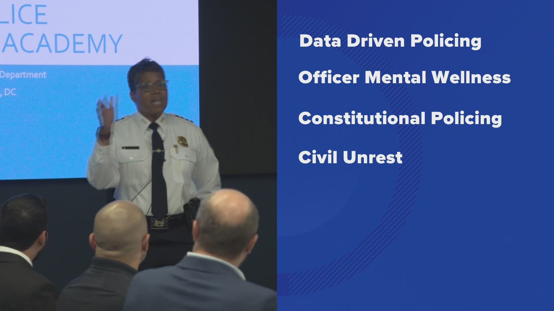 Dozens of officers from across the country and the world focused on 21st century policing issues.