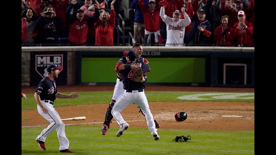 Locker-room antics: Nats celebrate World Series win - WTOP News