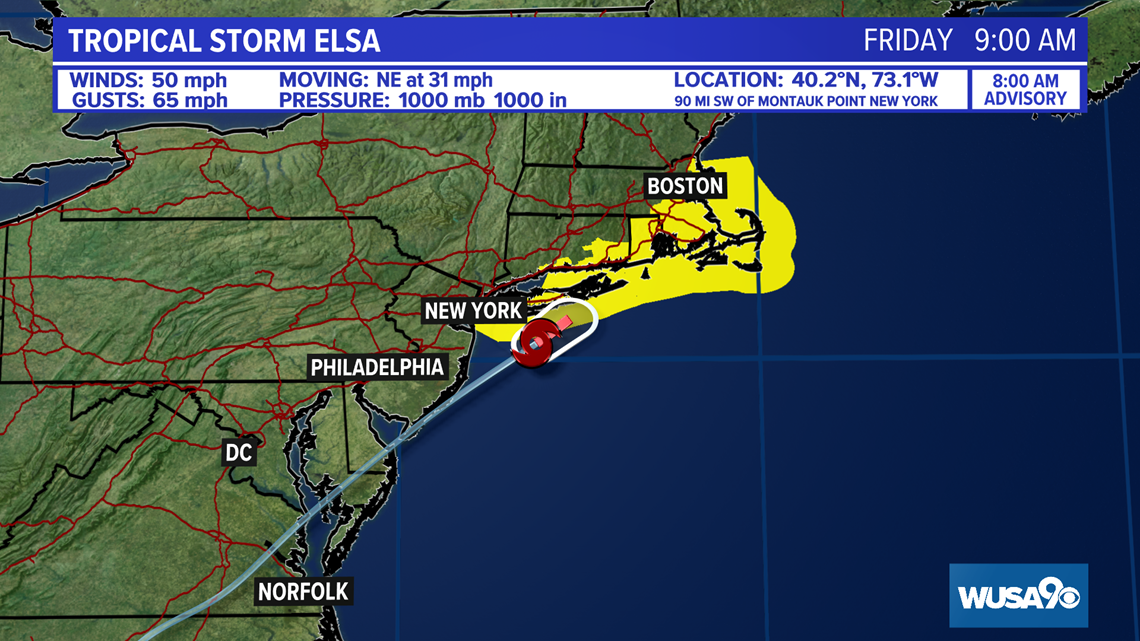 Tropical Storm Elsa's impacts on DC, Maryland and Virginia | wusa9.com