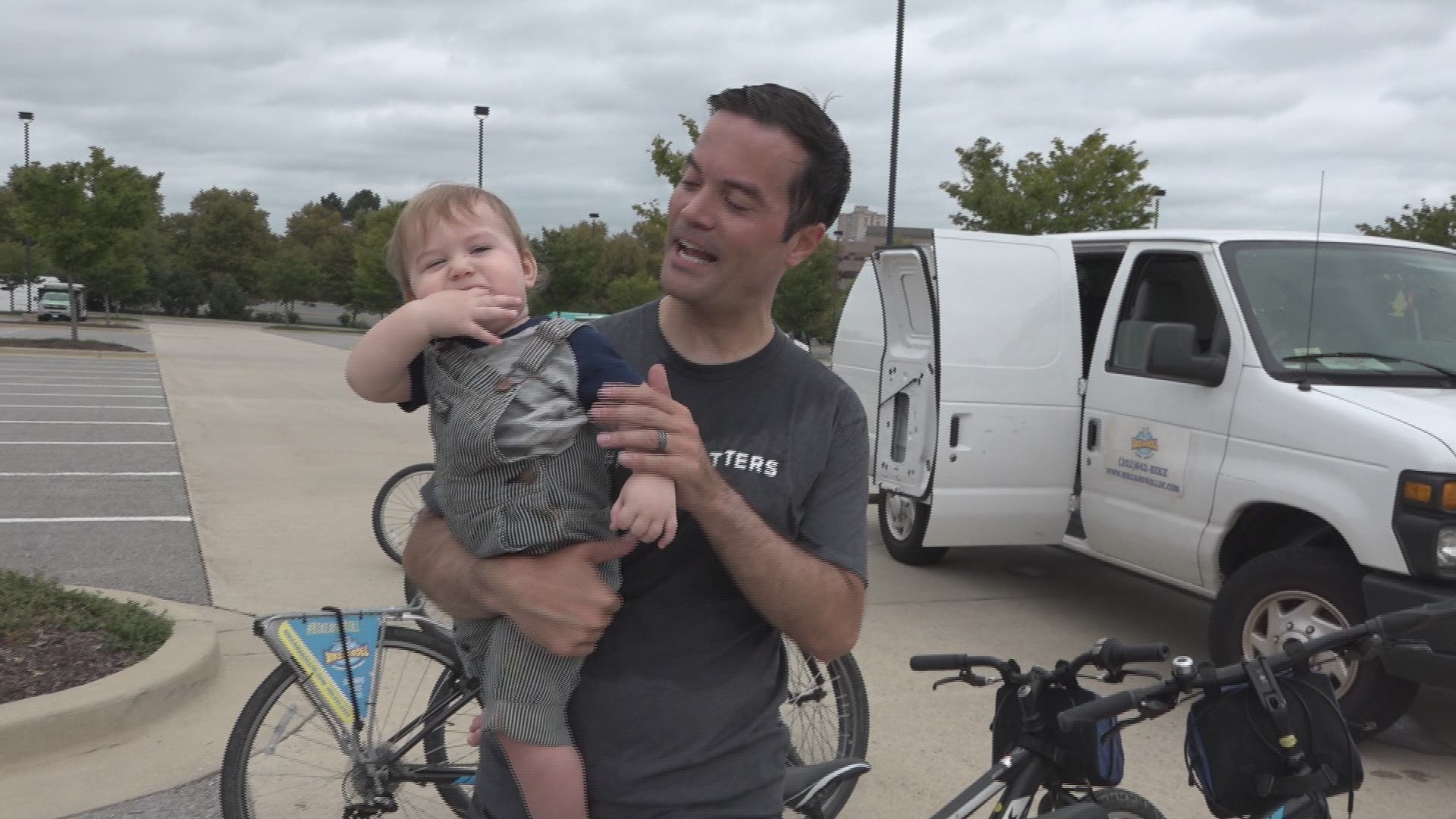 WUSA9 reporter Nathan Baca learns to ride a bike as an adult so he'll be able to teach his son someday.