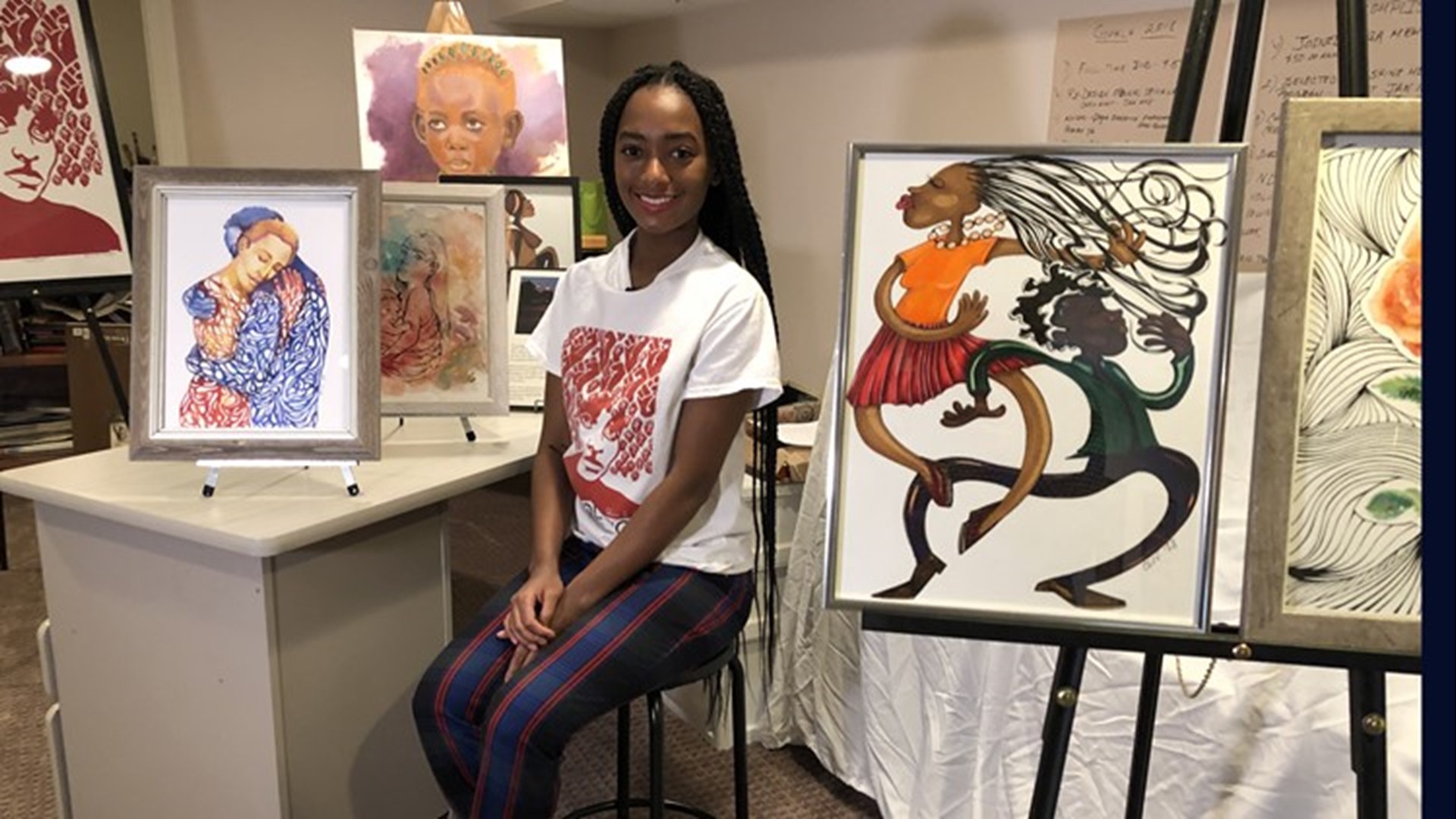 Olivia Bruce wants to help the families of Parkland shooting victims heal in the best way she knows how -- with her paintbrush.