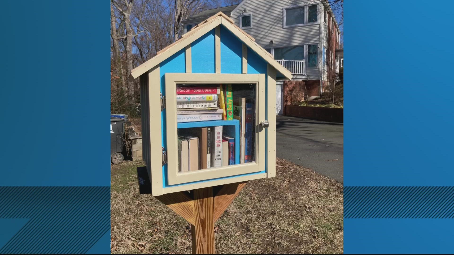 After an explosion in Arlington, Virginia destroyed a Free Little Library last year, someone rebuilt it last week, the owner told WUSA9 on Monday.