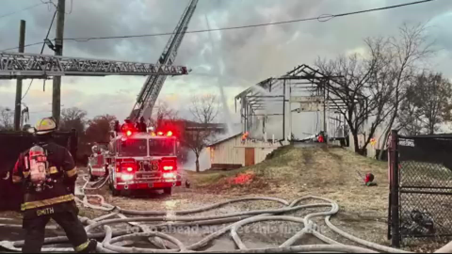 Firefighters responded to a two-alarm fire in the 2700 block of Martin Luther King Jr. Avenue Saturday.