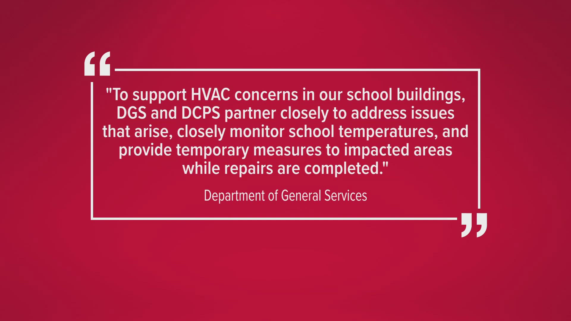 The Department of General Services' dashboard shows more than 600 open work orders for HVACs