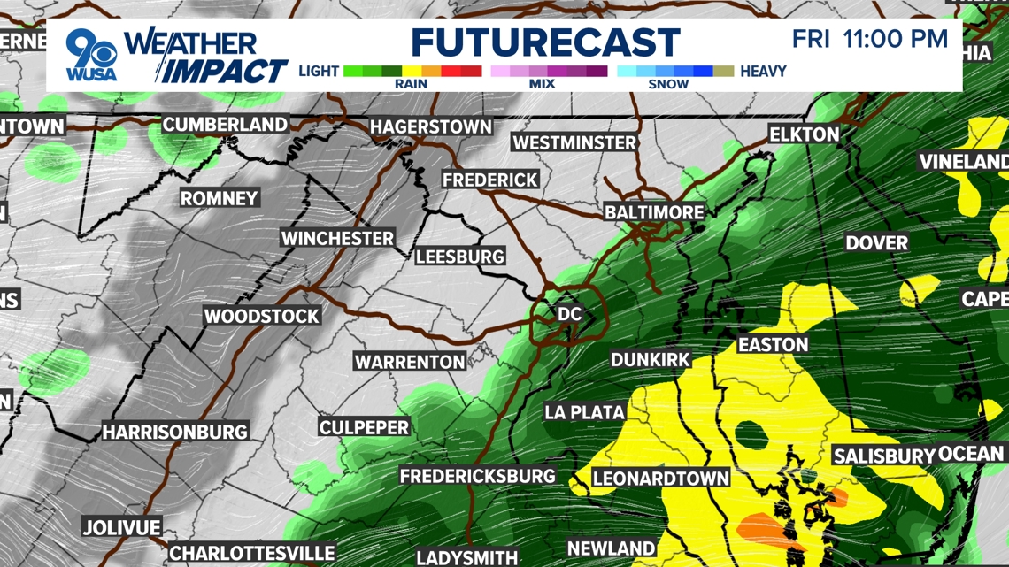 Rain all day Friday in the DMV | wusa9.com