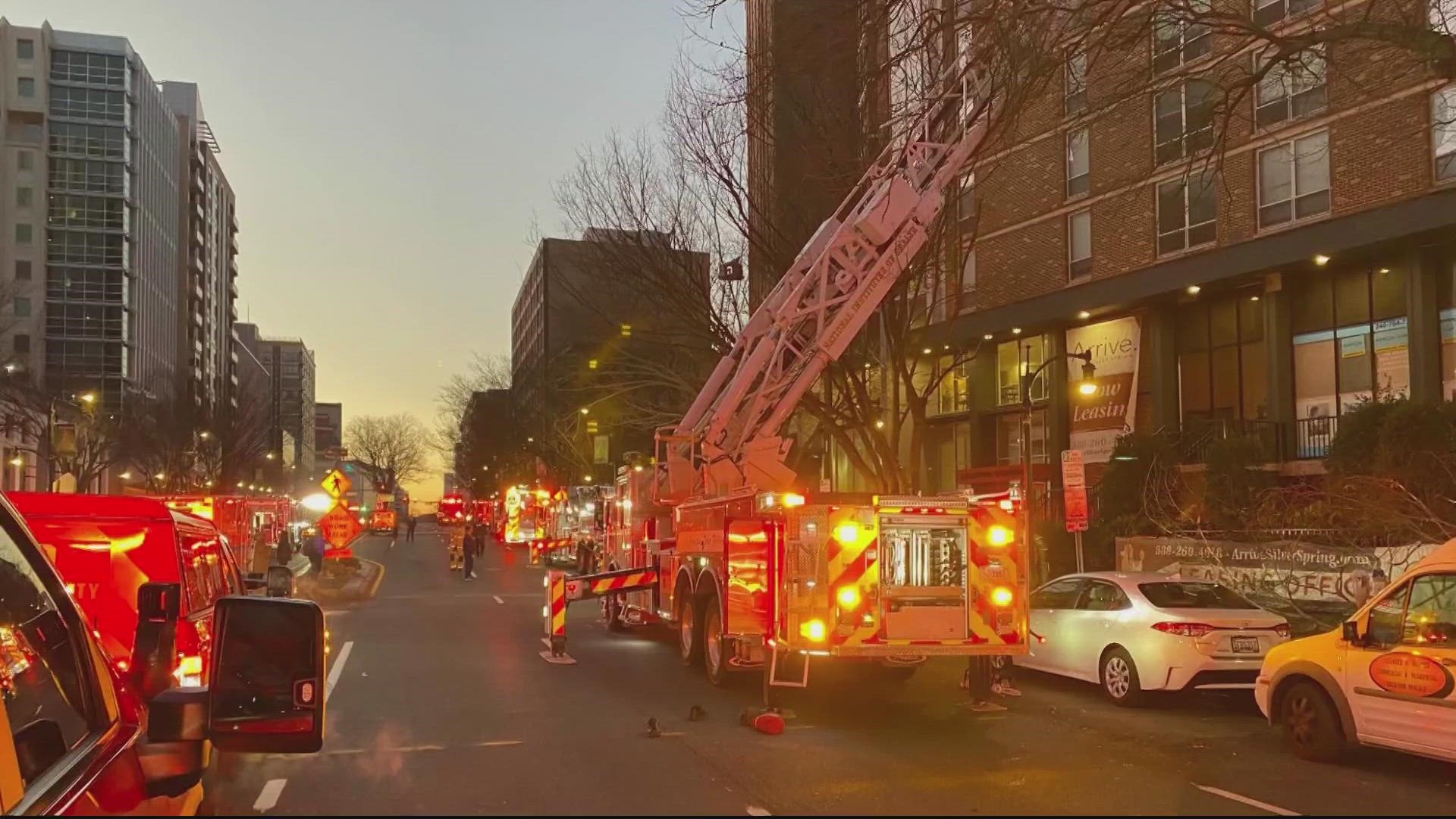 One woman died from the fire and 15 other people were hospitalized due to the fire in Downtown Silver Spring. Over 400 people have been displaced.