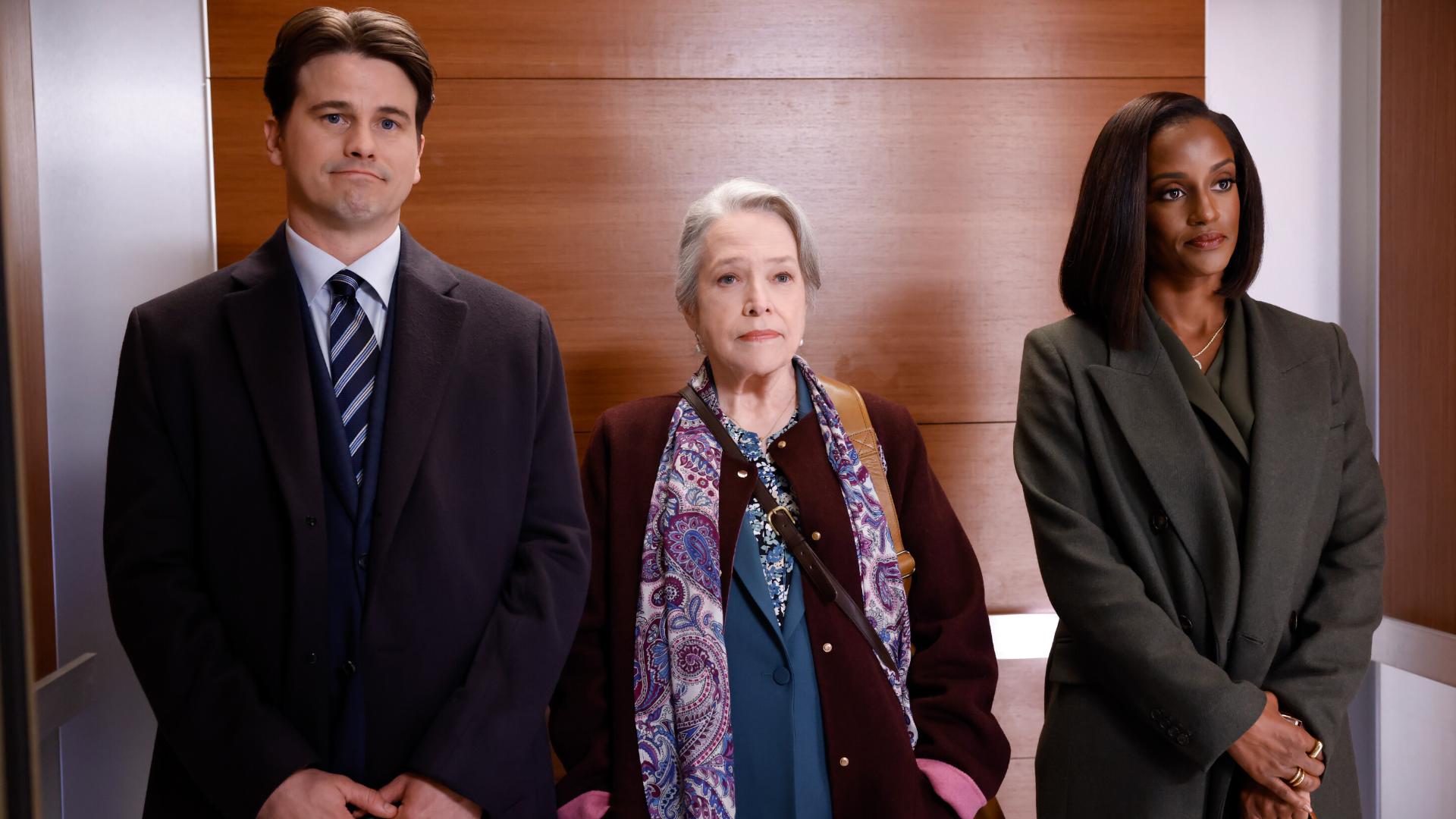 Actors Jason Ritter and Skye P. Marshall tell us what it's like working with academy award winning actress, Kathy Bates, on Matlock.