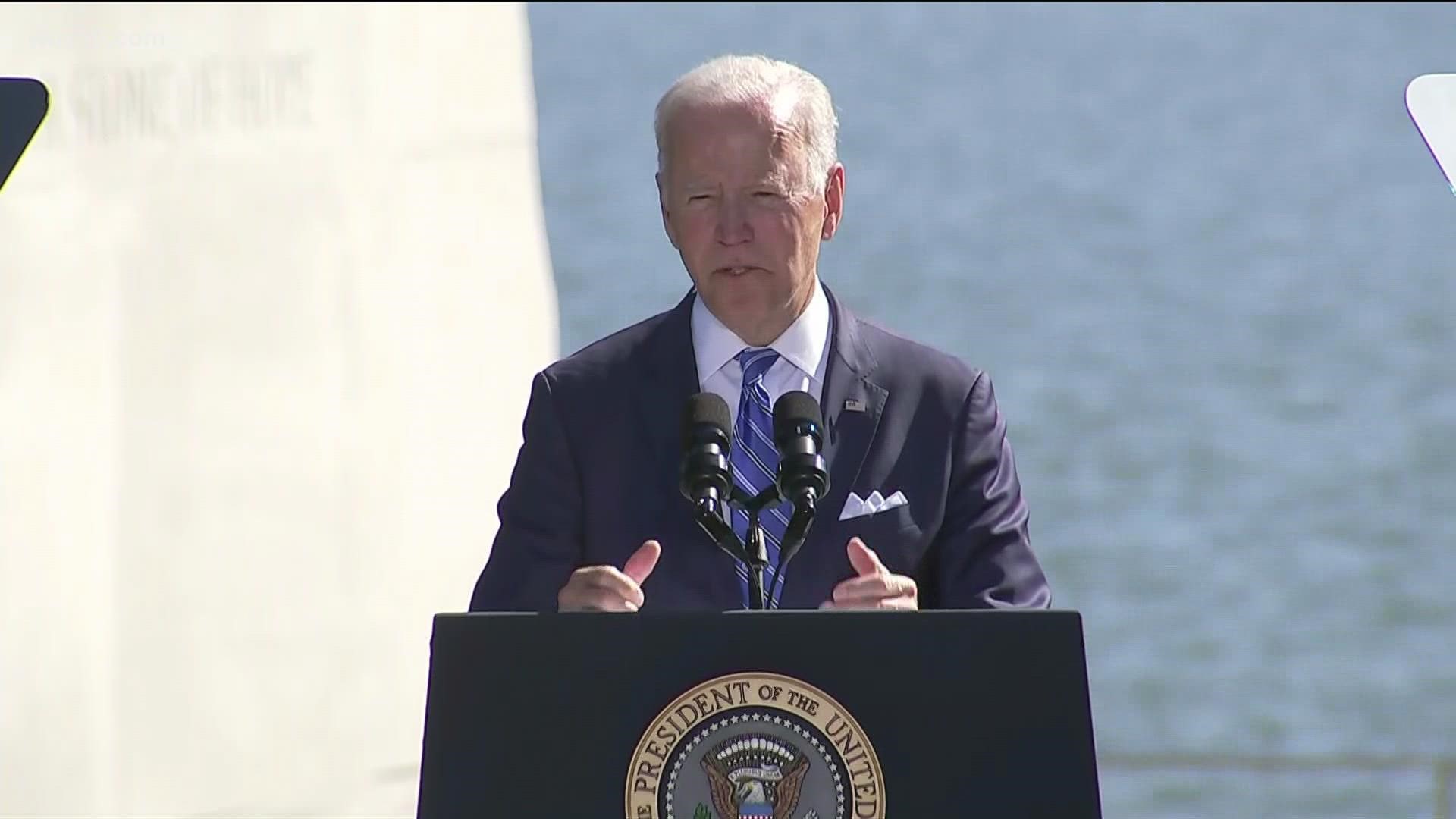 Leaders from across the country, including President Joe Biden and Vice President Kamala Harris, are attending the Anniversary Commemoration.