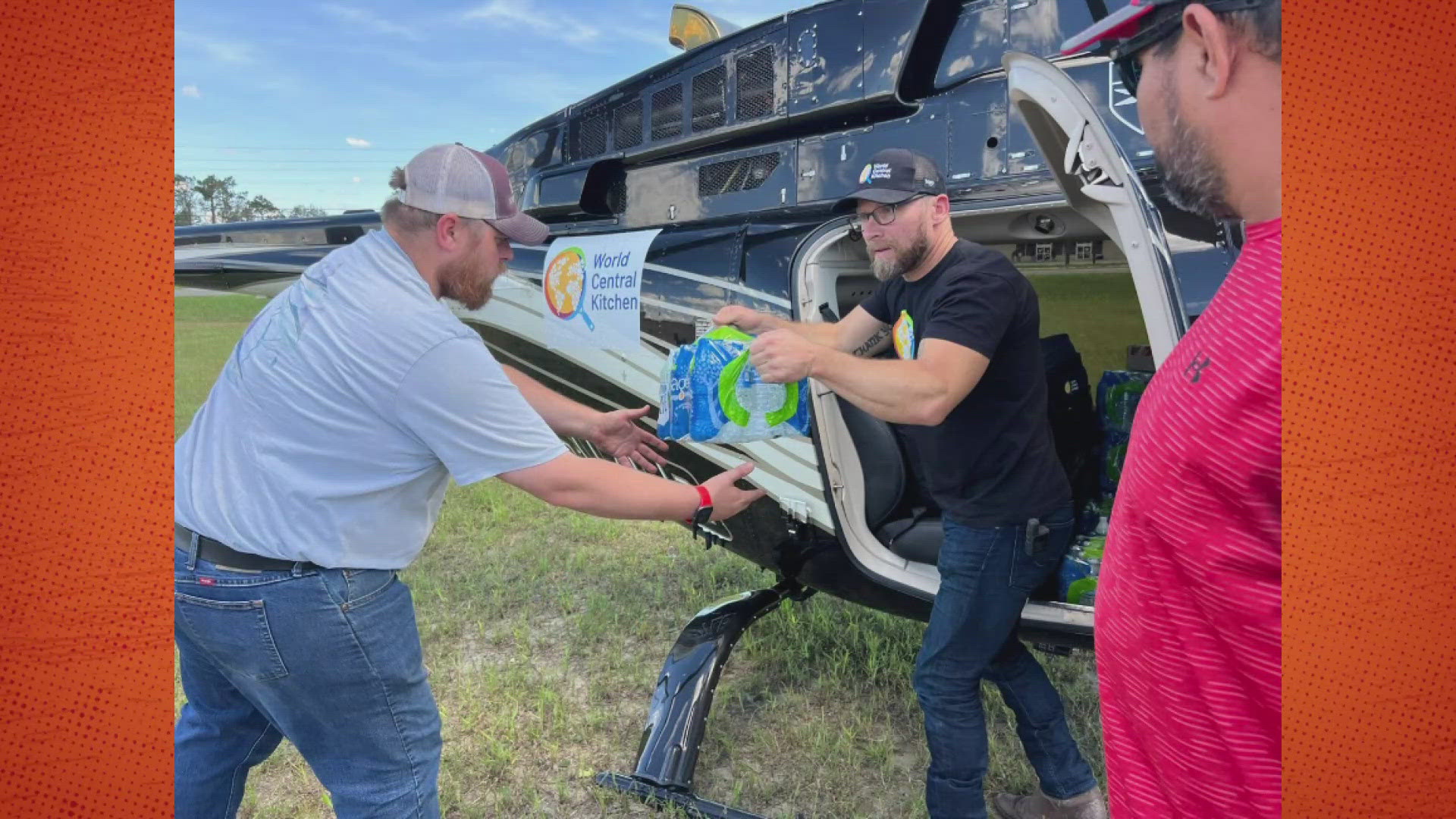 The DC-based nonprofit is using a helicopter to get food to those in need.