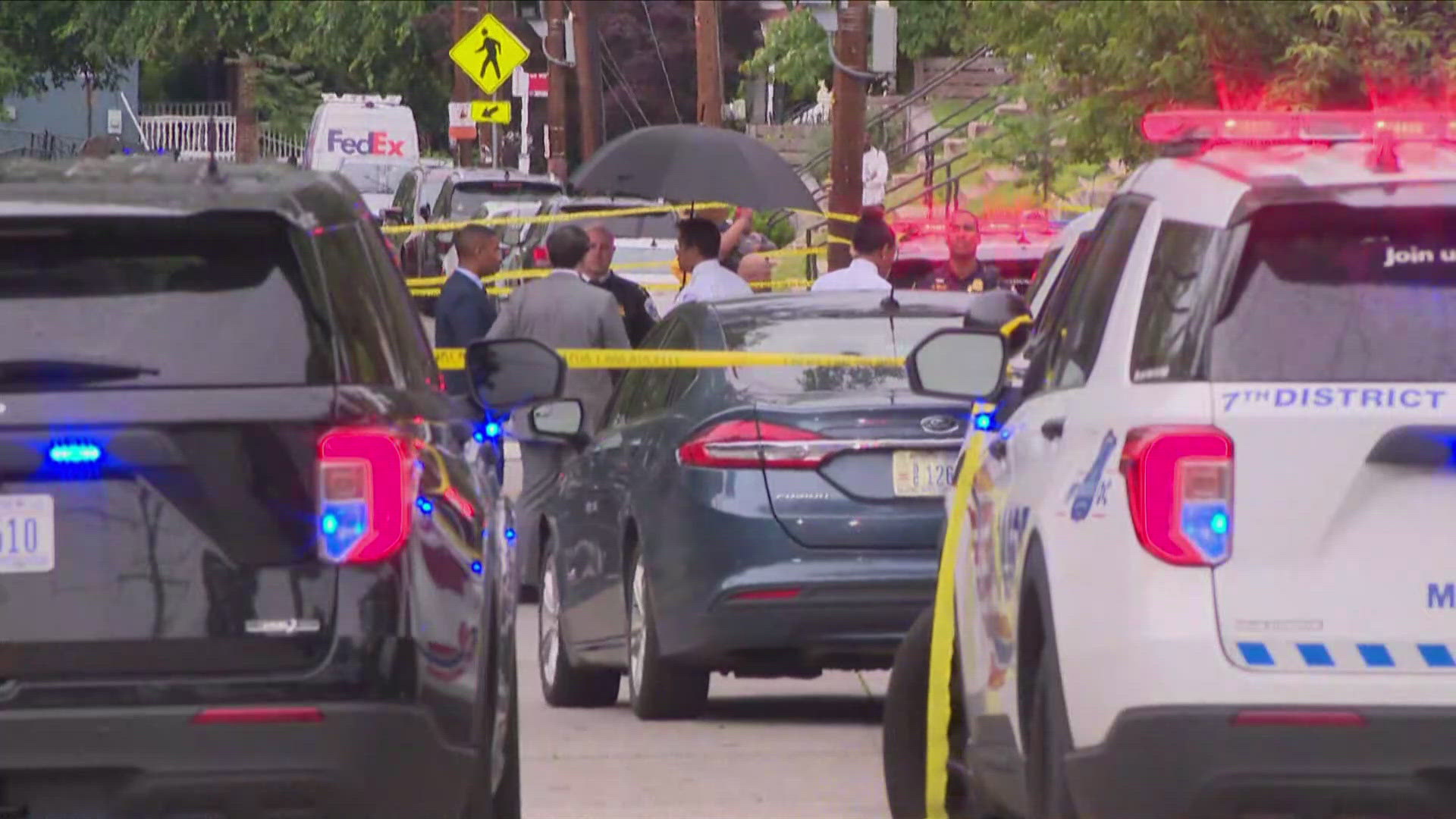 Police said footage from the Real Time Crime Center captured the woman killed being chased on Pitts Place by a man and a woman.