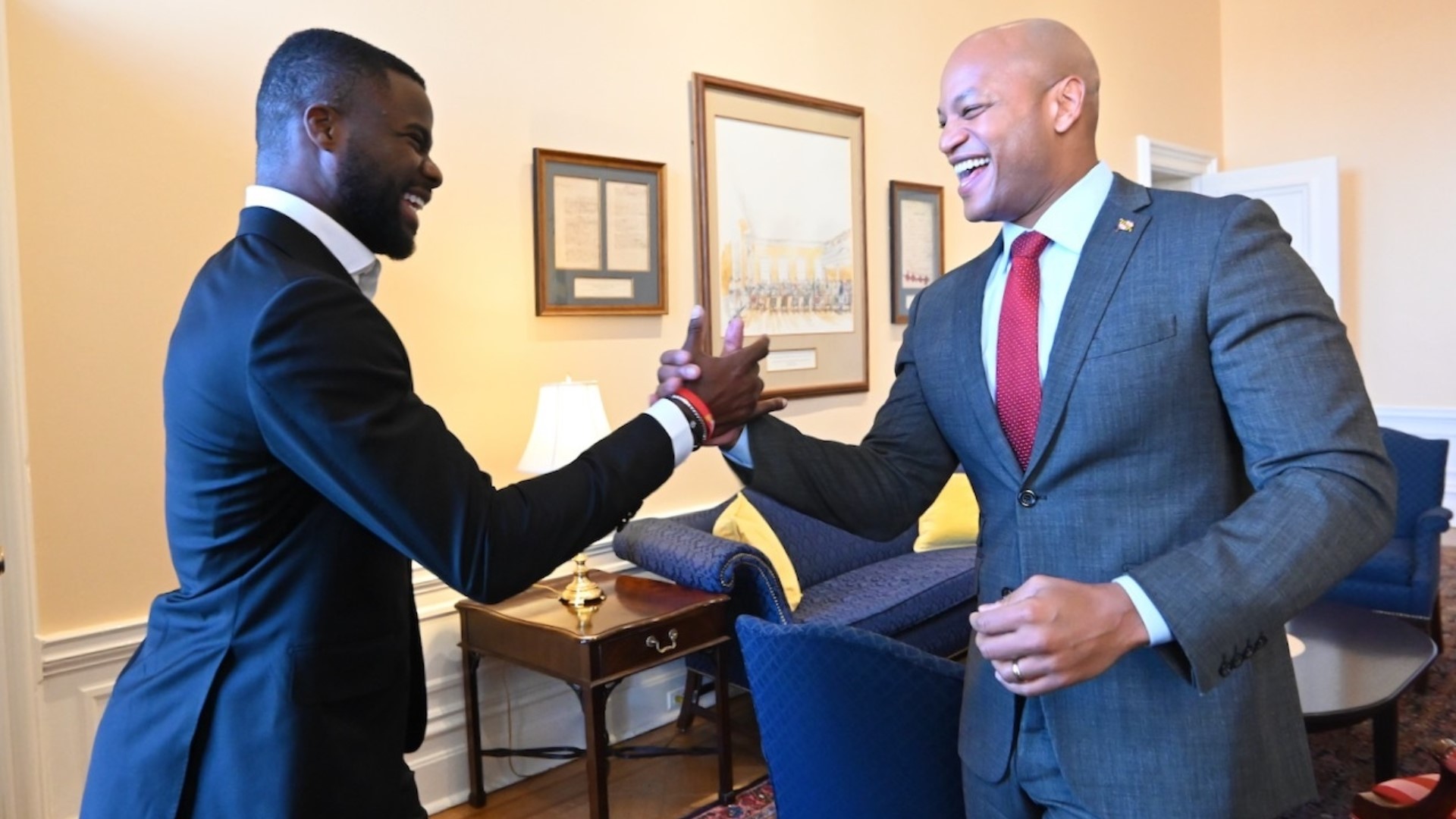 Maryland Gov. Moore Welcomes Rising Tennis Star Frances Tiafoe | Wusa9.com