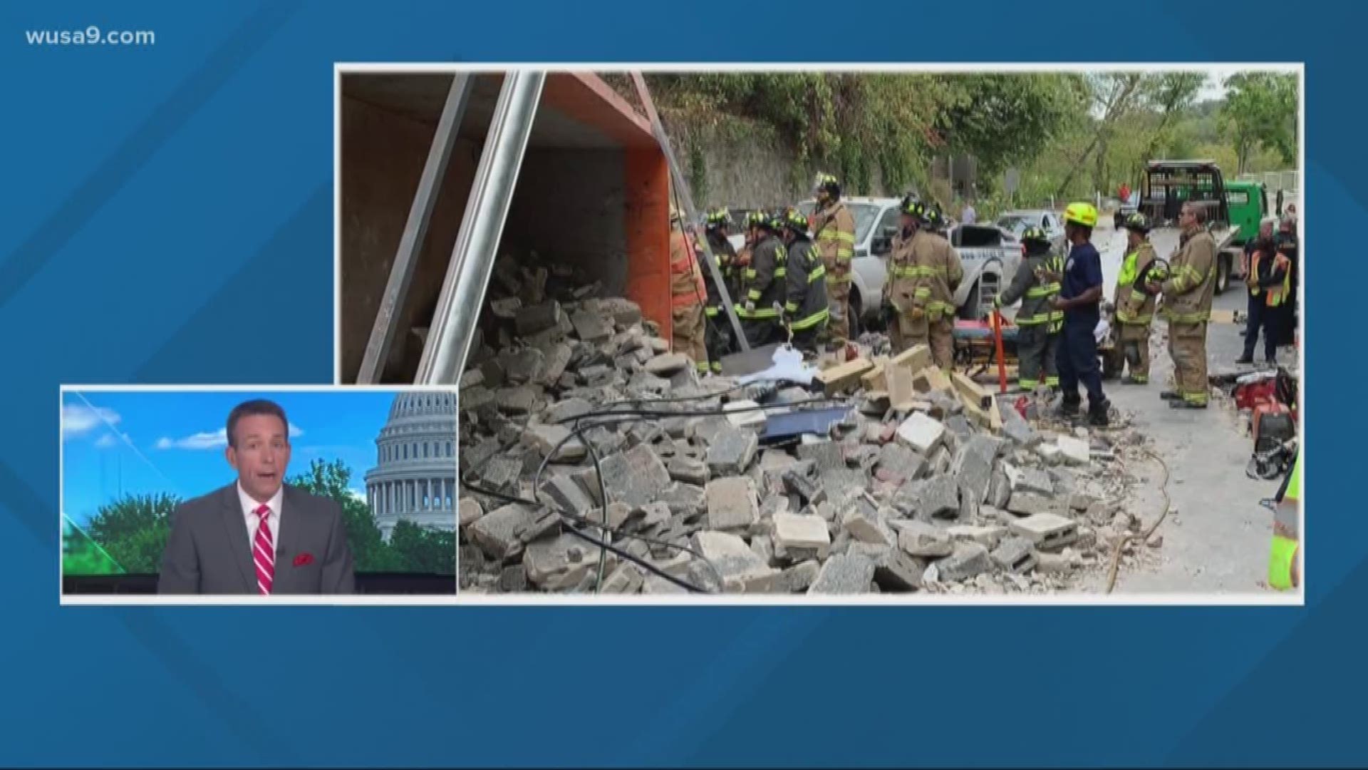 Overturned truck blocked intersection along VA-120 for several hours. The truck's driver has been hospitalized with non-life-threatening injuries, officials say.