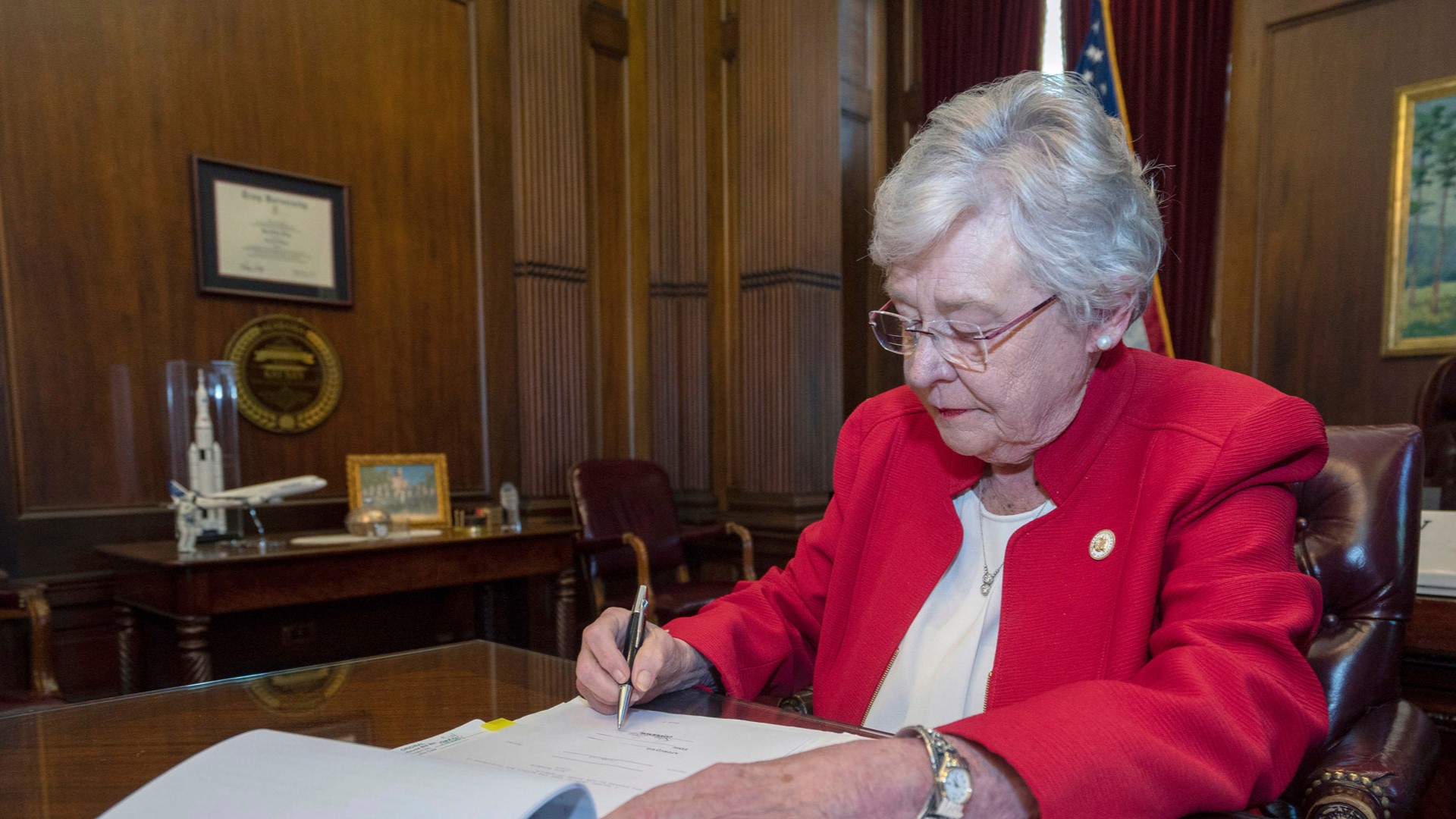 Alabama Governor Kay Ivey has signed a new bill that would outlaw virtually all abortions in the State. But this is bigger than Alabama.  It's part of an effort to get the Supreme Court to reverse the Roe vs. Wade decision and protections for abortion rights nationwide.