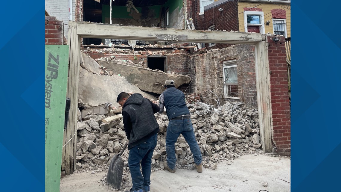 Man seriously injured after row home collapses in DC | wusa9.com