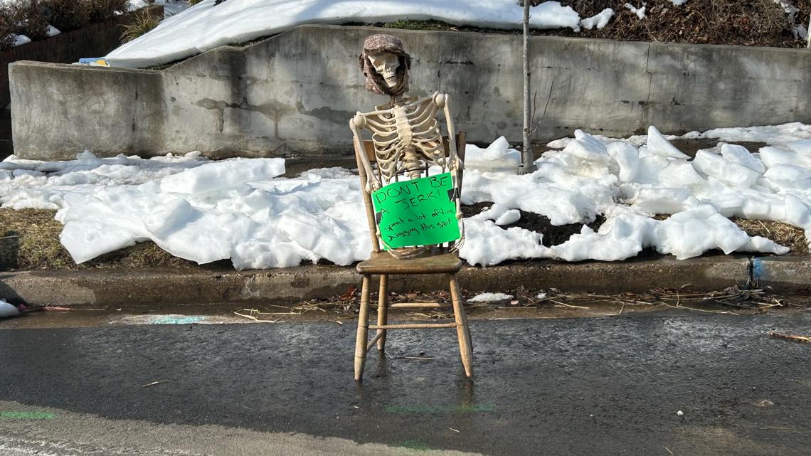 DC drivers find creative ways to stake street parking spots after heavy snowfall, but DOT says it needs to stop