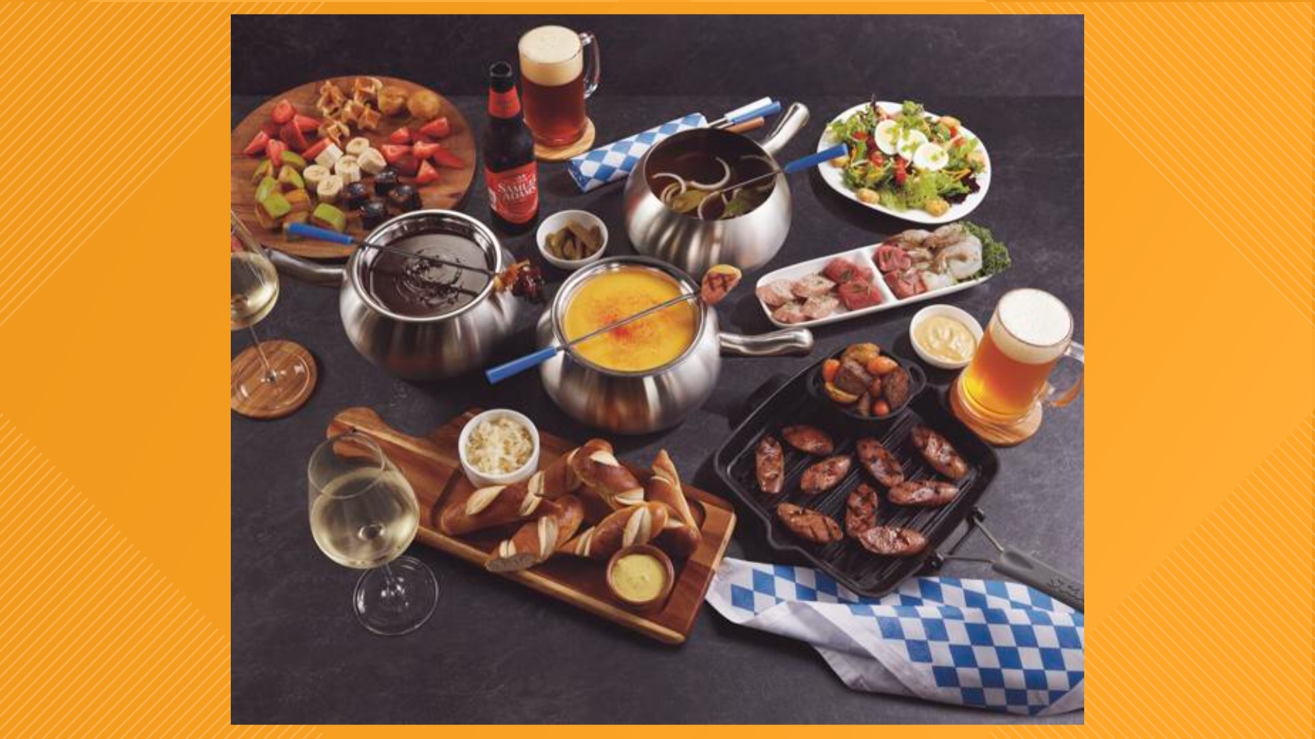 Celebrate Oktoberfest at The Melting Pot with their Oktober Fondue Fest complete with Bavarian beer cheese and Black Forest Chocolate Fondue.