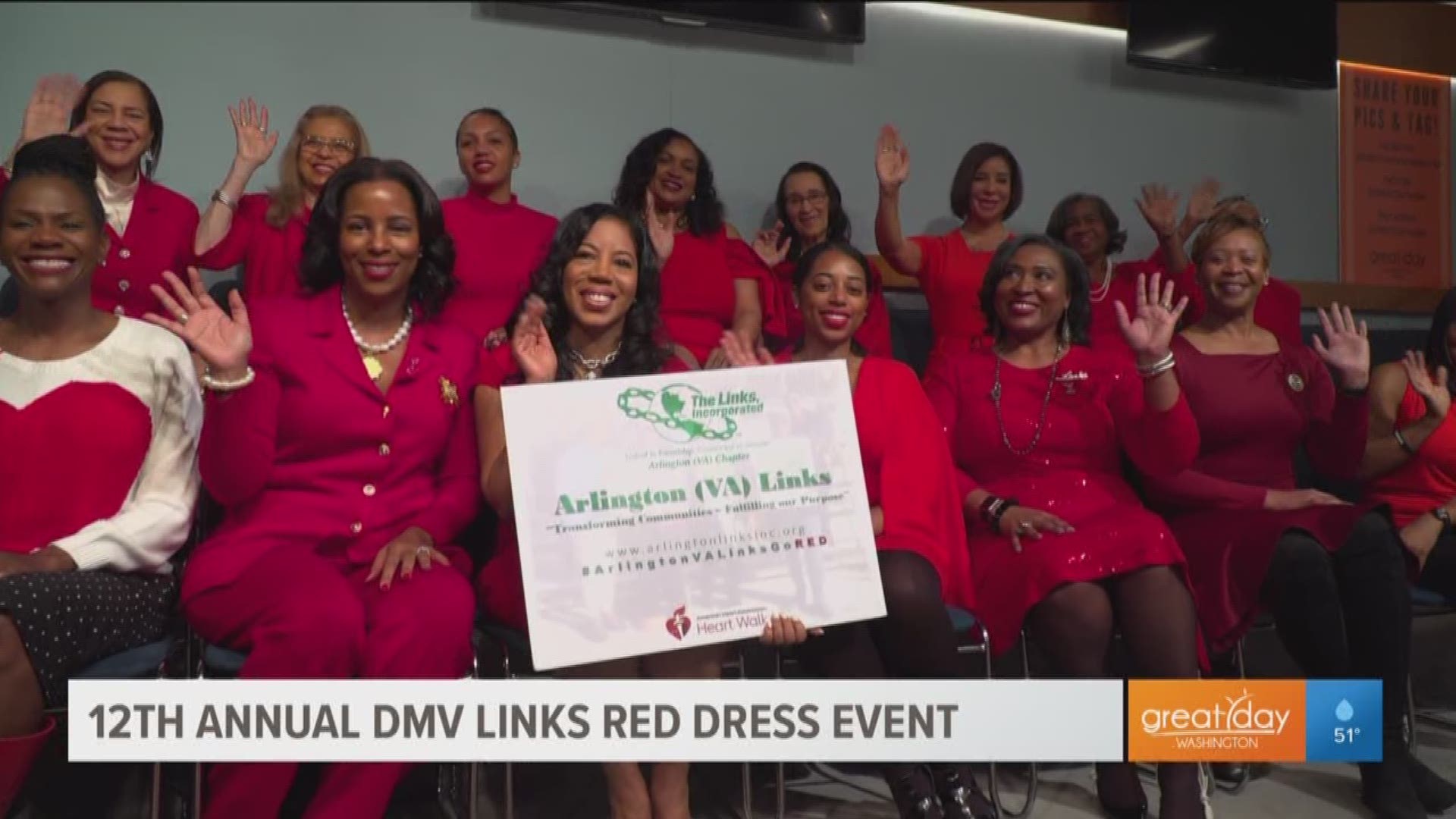 The 12th Annual DMV Links Red Dress Event is Friday February 7 from 6pm-9pm at the Hilton Alexandria Mark Center (Alexandria, VA).