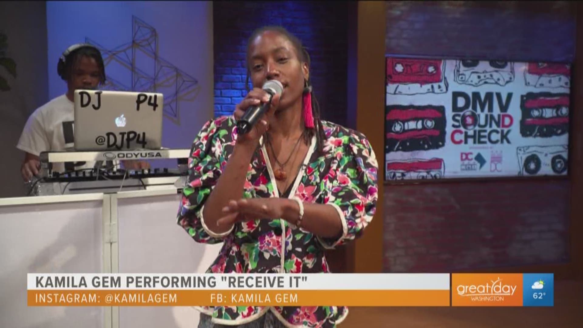 For this week's DMV Soundcheck performance, Kamila Gem radiates positive energy with the performance of her single 'Receive It'.  Check her out on IG @kamilagem.
